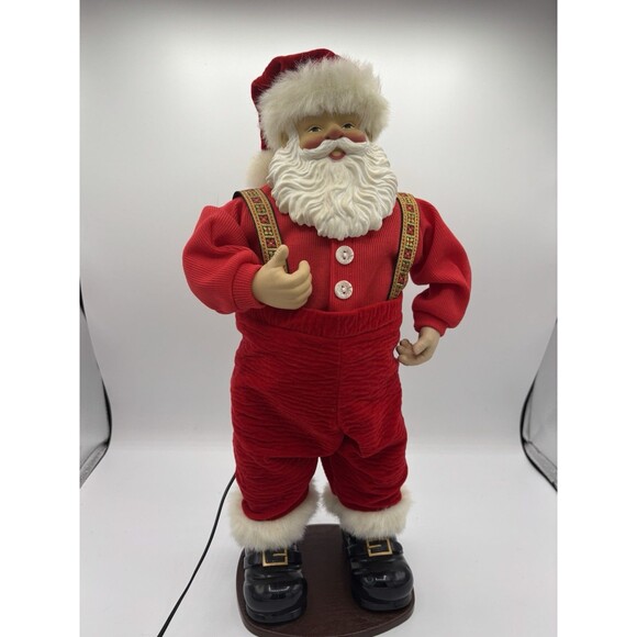 Vintage Jingle Bell Rock Santa Animated Dancing Musical 16" Tested & Works 1998 - Picture 1 of 6